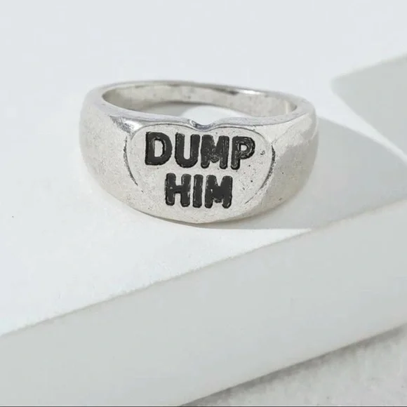 Britney Y2K dump him silver ring - Picture 3 of 3